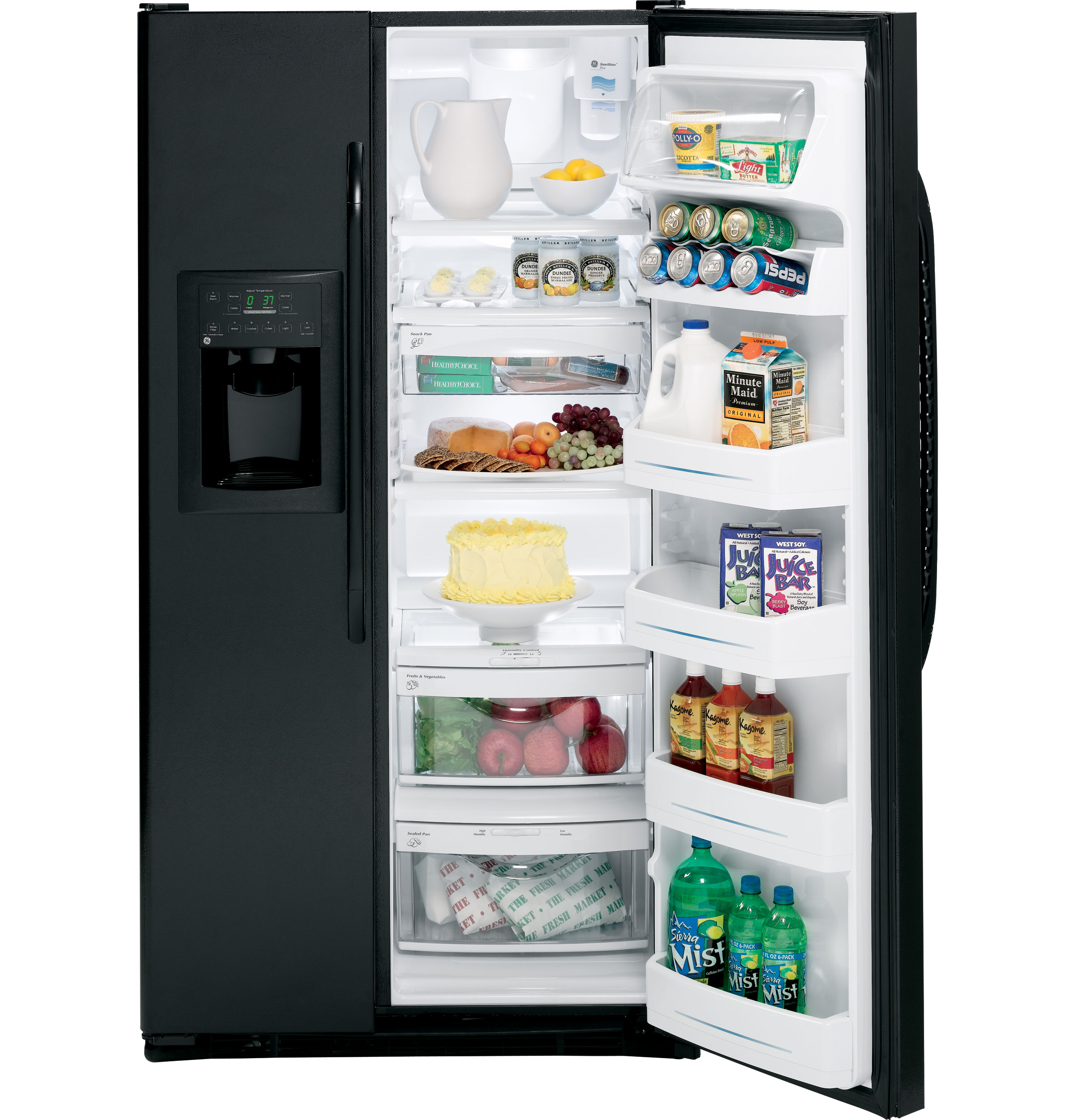 GE® 23.1 Cu. Ft. Side-By-Side Refrigerator with Dispenser