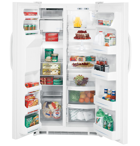GE® ENERGY STAR® 24.9 Cu. Ft. Capacity Side-By-Side Refrigerator with Dispenser
