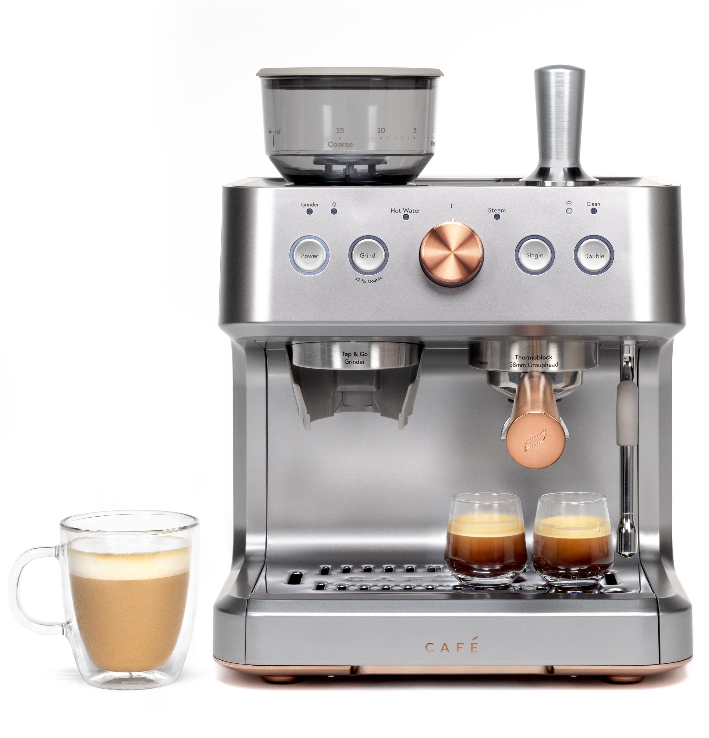 CAFÉ™ BELLISSIMO Semi Automatic Espresso Machine + Frother