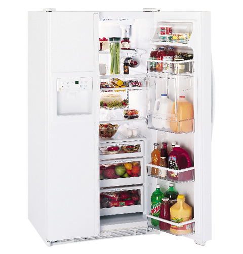 GE Profile Performance™ 30.0 Cu. Ft. Side-by-Side Refrigerator with Refreshment Center, Electronic Monitor and Dispenser with Water By Culligan™
