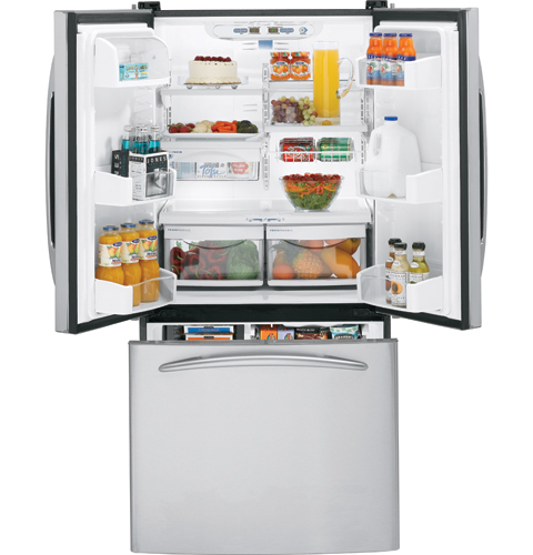 GE Profile™ ENERGY STAR® 22.2 Cu. Ft. Stainless Bottom-Freezer Refrigerator