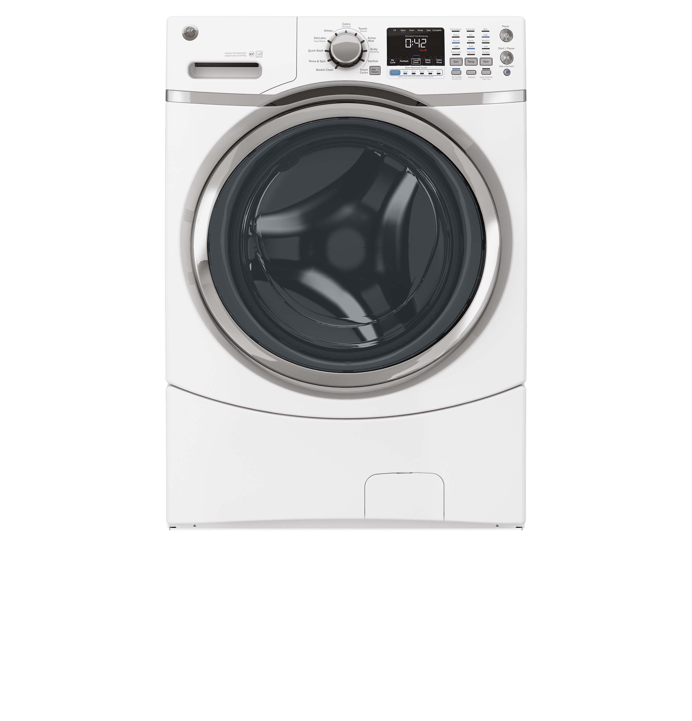 GE® ENERGY STAR® 4.3 DOE Cu. Ft. Capacity Frontload Washer