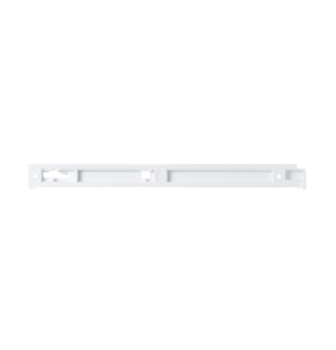 Refrigerator lower drawer slide rail, left hand side