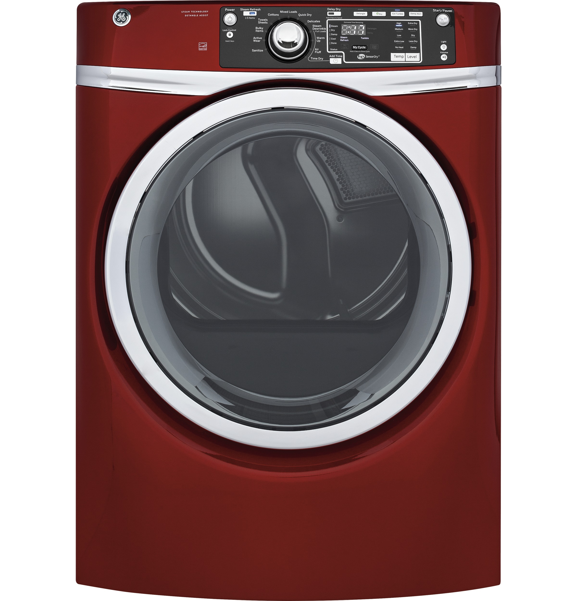 GE® 8.3 cu. ft. Capacity Front Load Gas ENERGY STAR® Dryer with Steam