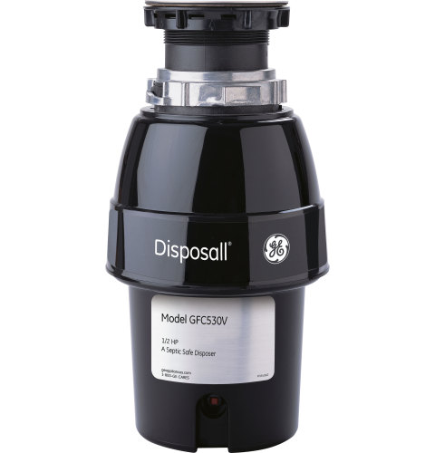 GE® 1/2 HP Continuous Feed Garbage Disposer Non-Corded — Model #: GFC530V