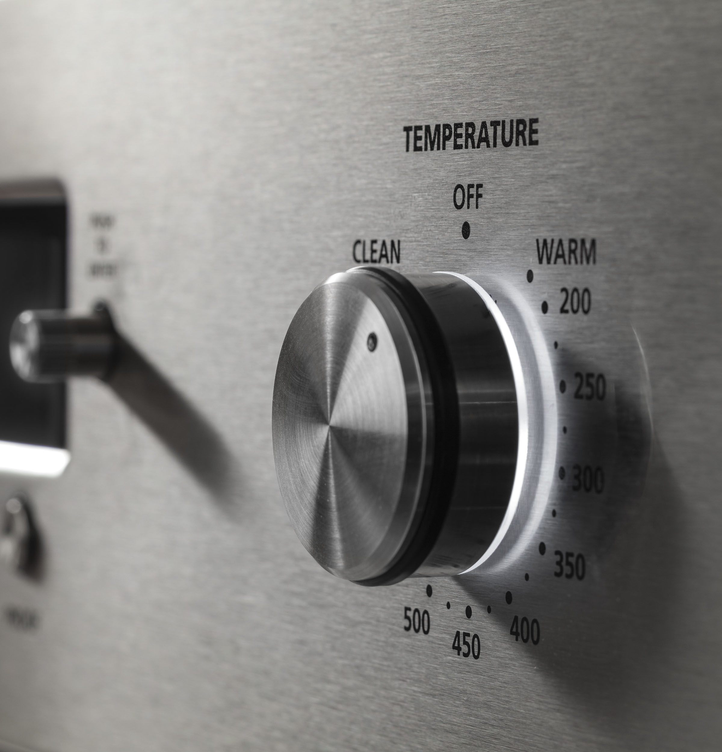 Stainless steel back-lit digital control knobs