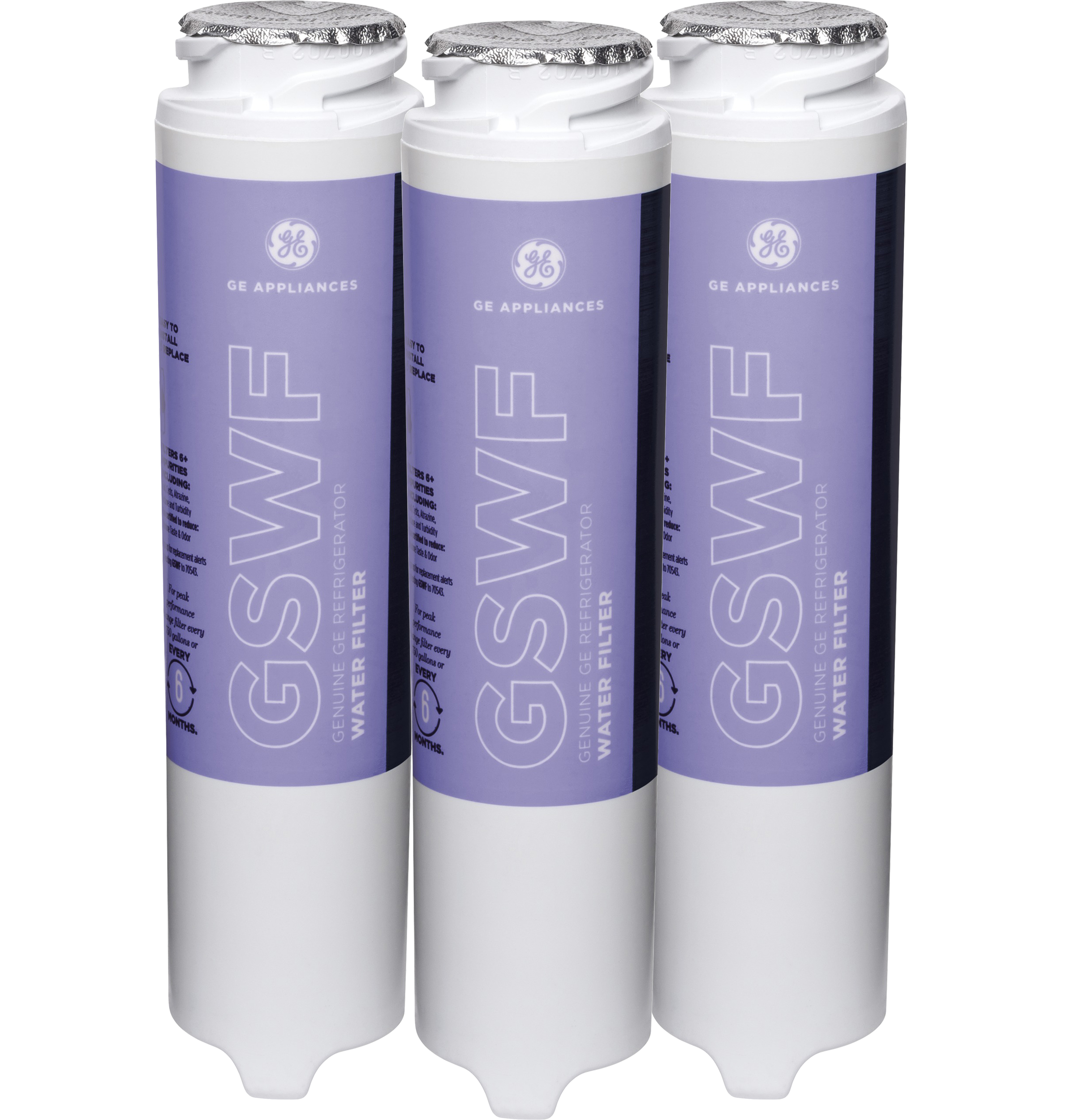 GE® GSWF3PK REFRIGERATOR WATER FILTER 3-PACK — Model #: GSWF3PK
