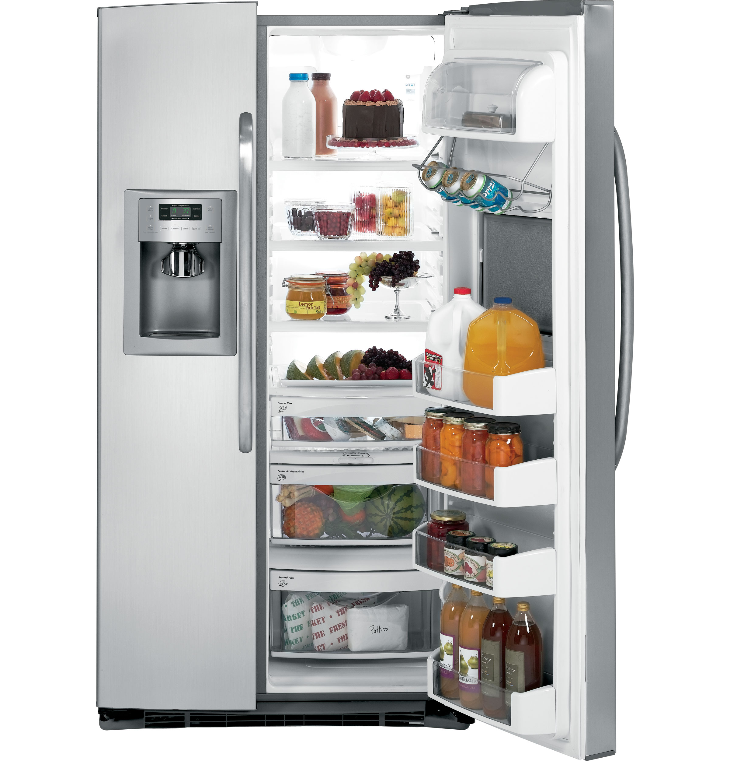 GE® ENERGY STAR® 25.9 Cu. Ft. Side-By-Side Refrigerator with Dispenser