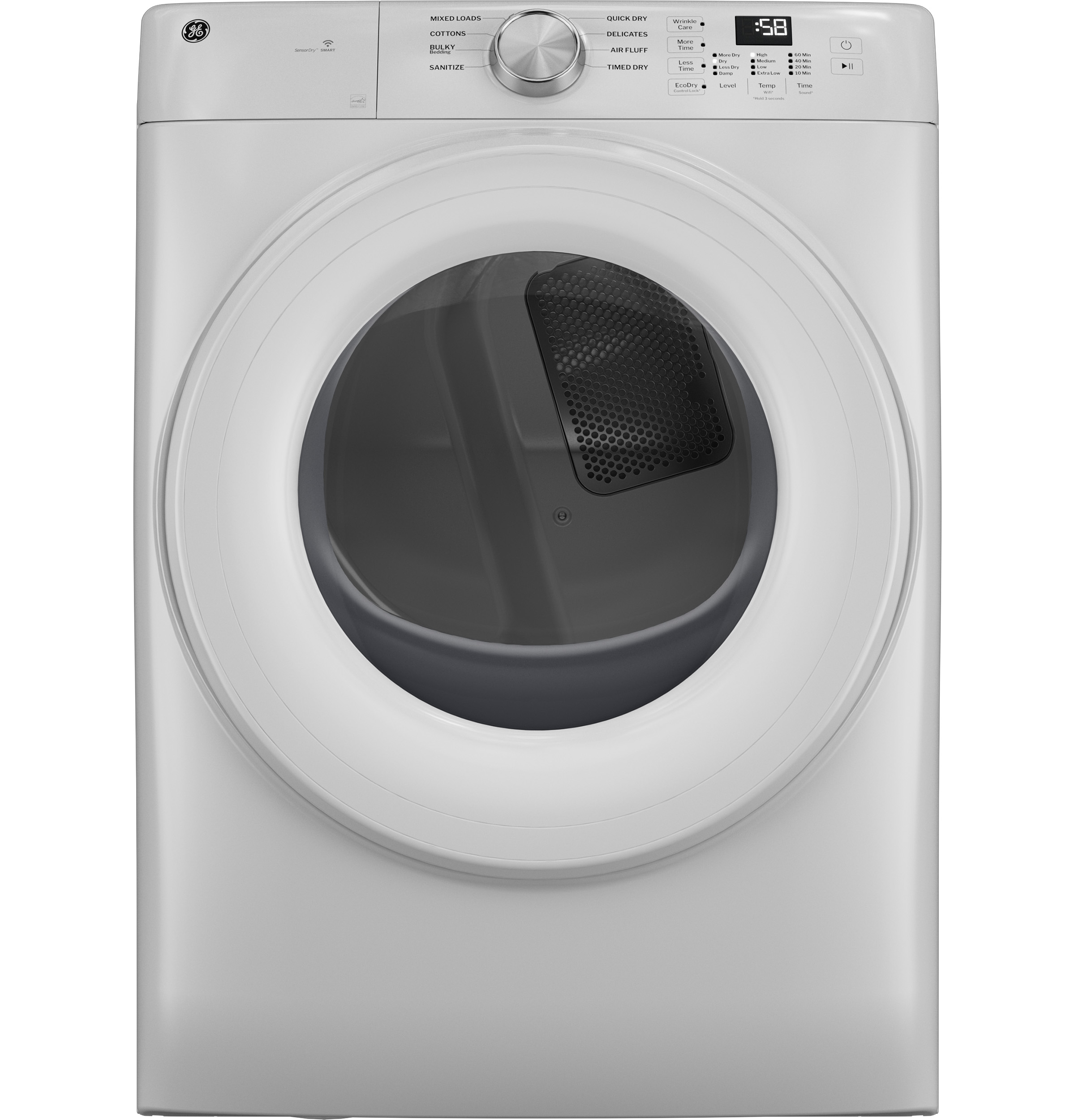 GE® ENERGY STAR® 7.8 cu. ft. Capacity Smart Front Load Electric Dryer