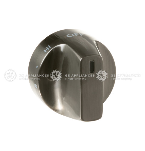 Brushed Black Stainless Single Element Knob