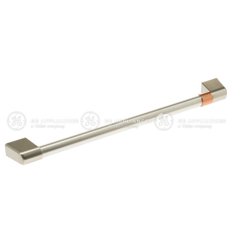 MICROWAVE HANDLE WITH CAFE BAND - BRUSHED STAINLESS STEEL
