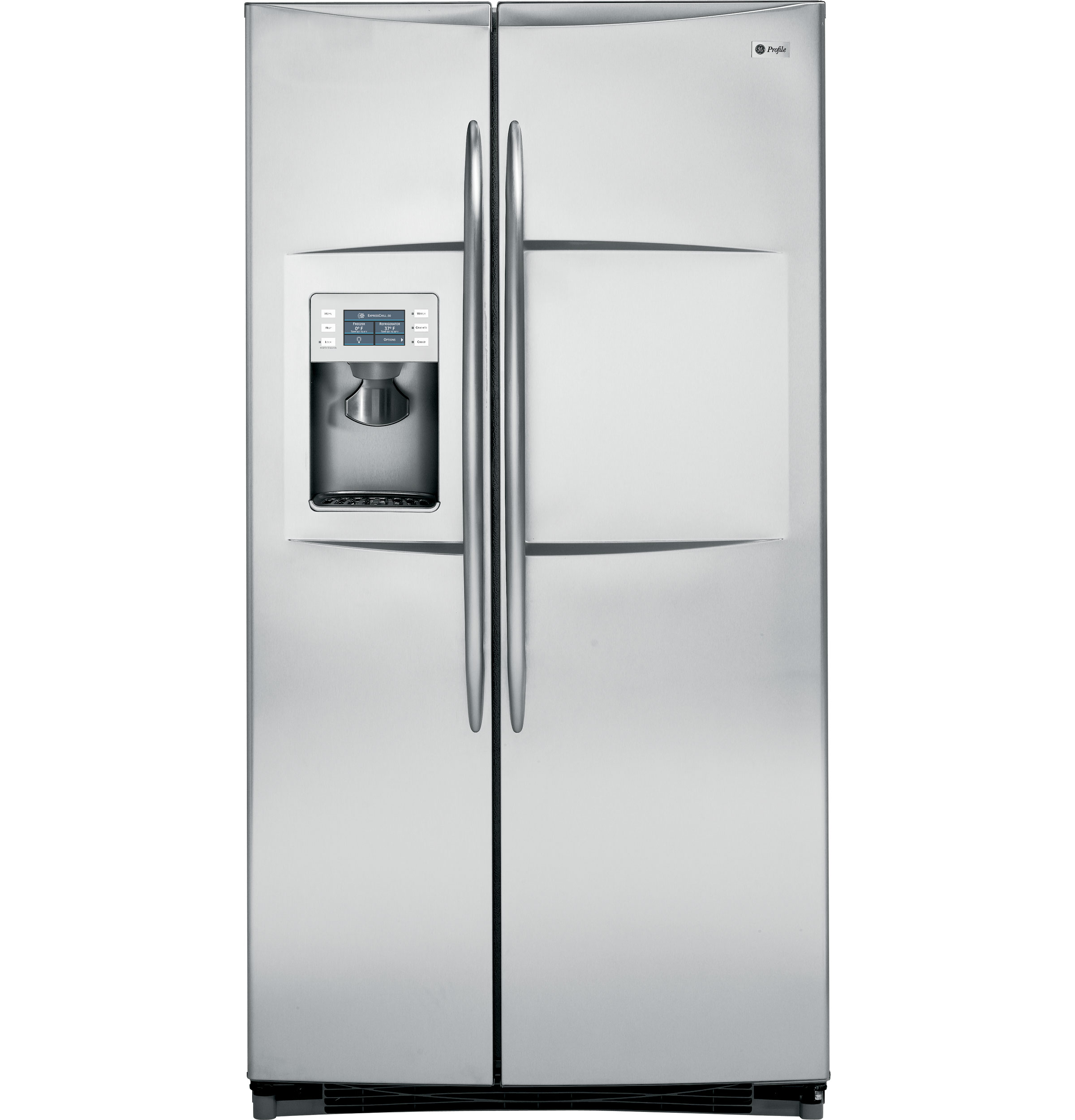 GE Profile™ ENERGY STAR® 23.2 Cu. Ft. Stainless-Wrapped Side-by-Side Refrigerator