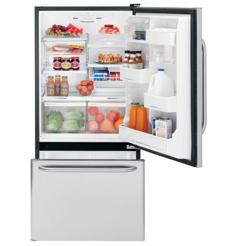 GE® 18.1 Cu. Ft. Stainless Bottom-Freezer Drawer Refrigerator