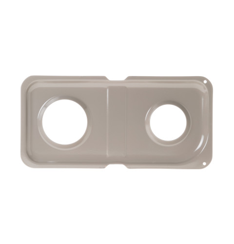 Gas range, right hand side double burner drip pan, taupe color