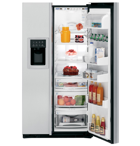 GE Profile CustomStyle™ ENERGY STAR® 22.6 Cu. Ft. Stainless Side-By-Side Refrigerator