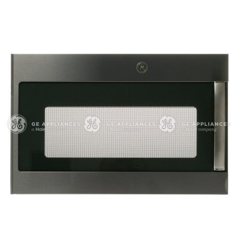 BLACK STAINLESS DOOR WITH FLAT GE LOGO