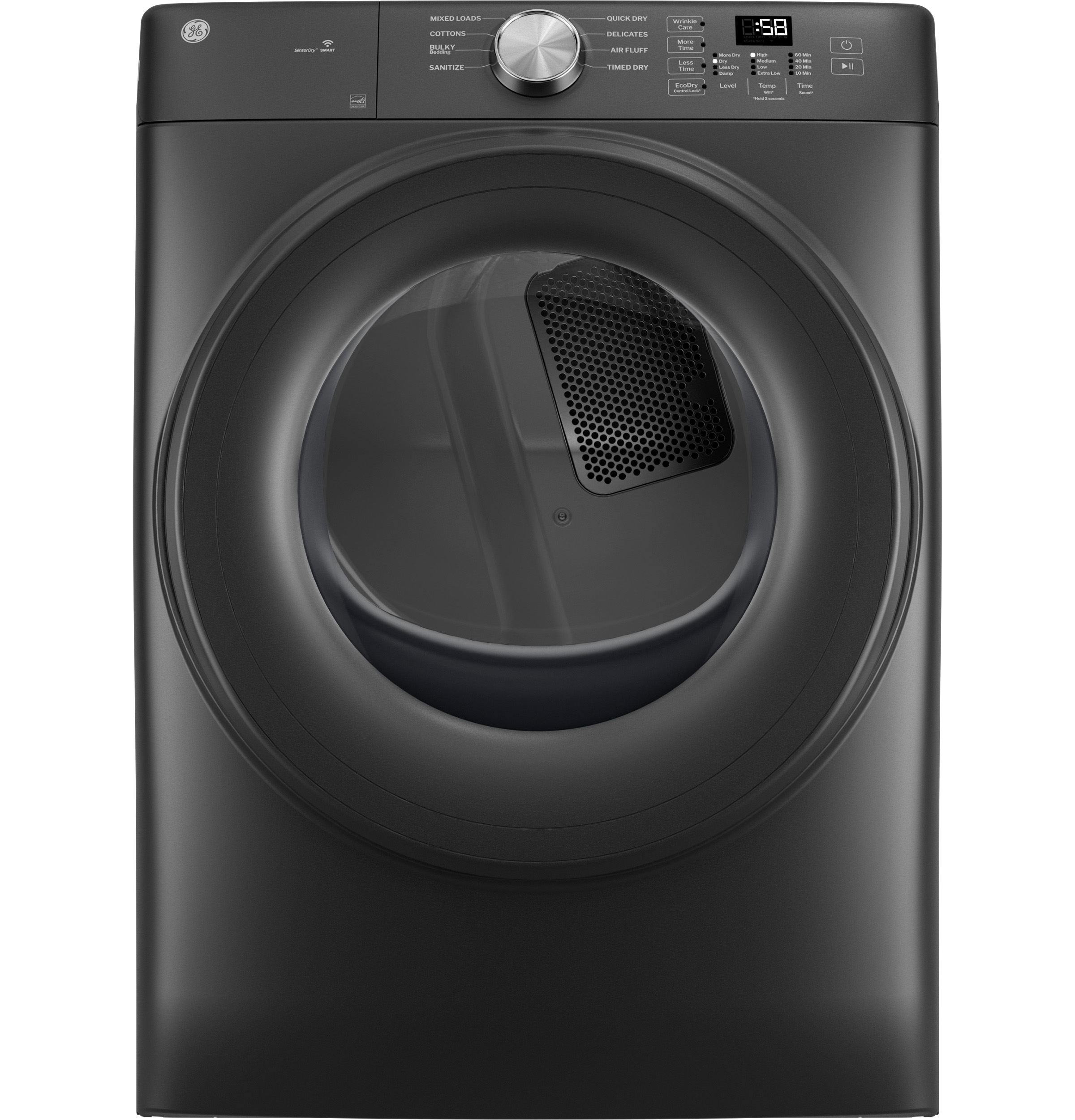 GE® ENERGY STAR® 7.8 cu. ft. Capacity Smart Front Load Electric Dryer