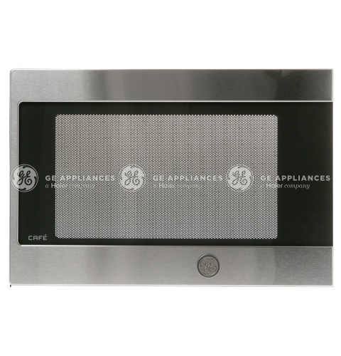 STAINLESS STEEL DOOR WITH FLAT GE LOGO