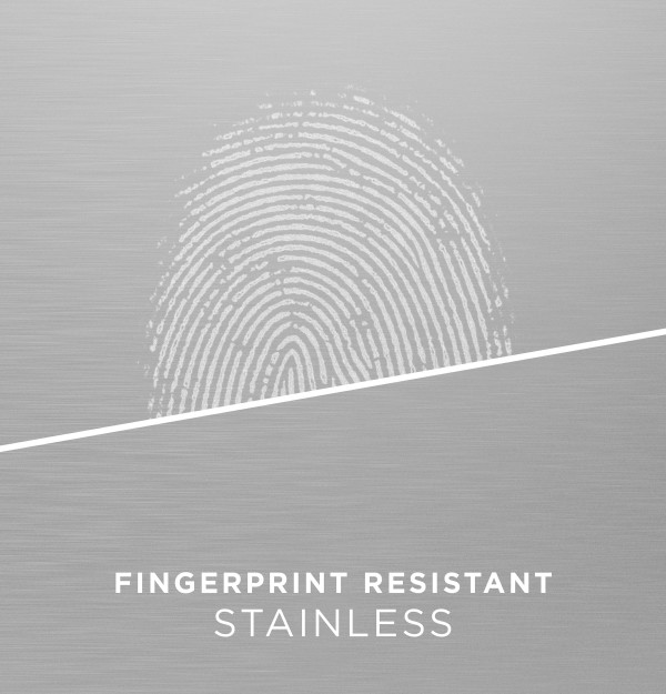 Fingerprint resistant stainless