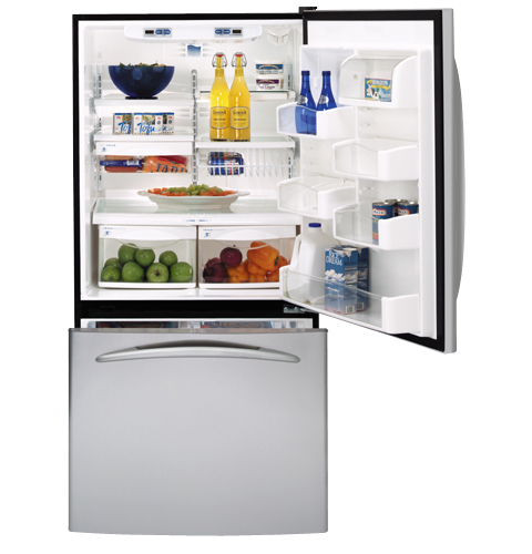 GE Profile™ ENERGY STAR® 19.5 Cu. Ft. Stainless Bottom-Freezer Drawer Refrigerator