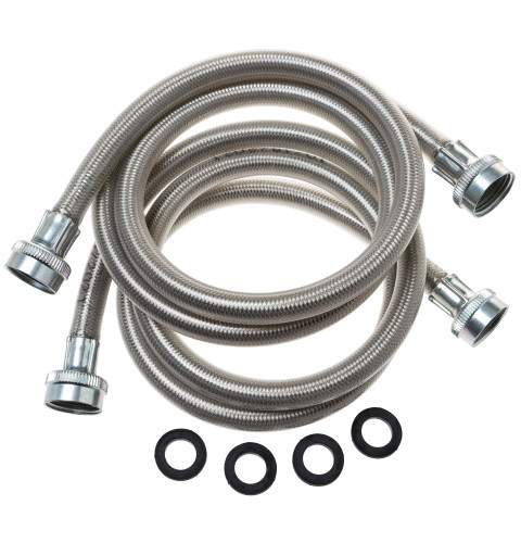GE® Universal Washing Machine Stainless Steel Hoses - 2 Pack  PM14X10005