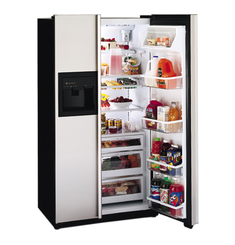 GE Profile Performance™ 23.7 Cu. Ft. CustomStyle™ Side-by-Side Refrigerator with Dispenser and Water By Culligan™