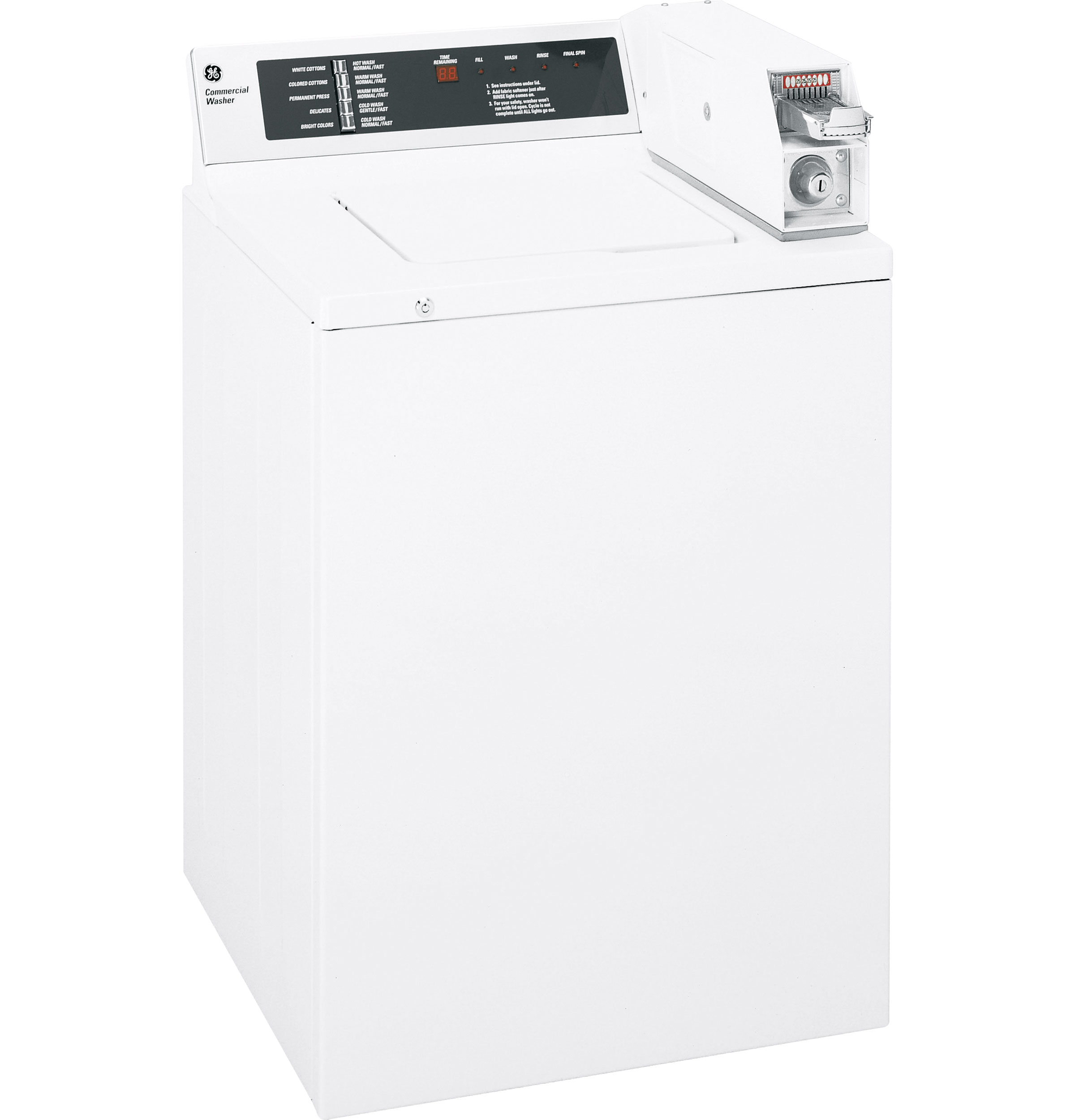 GE® 2.7 Cu. Ft. Extra-Large Capacity Coin-Operated Washer