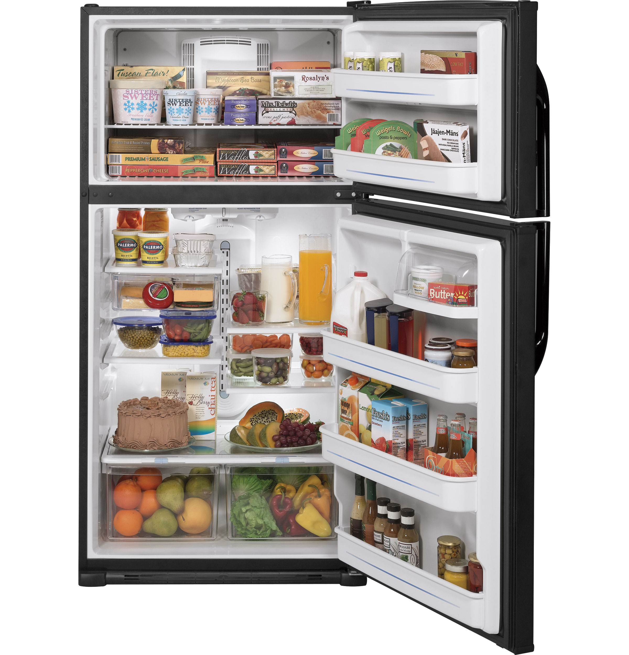 GE® ENERGY STAR® 21.0 Cu. Ft. Top-Freezer Refrigerator