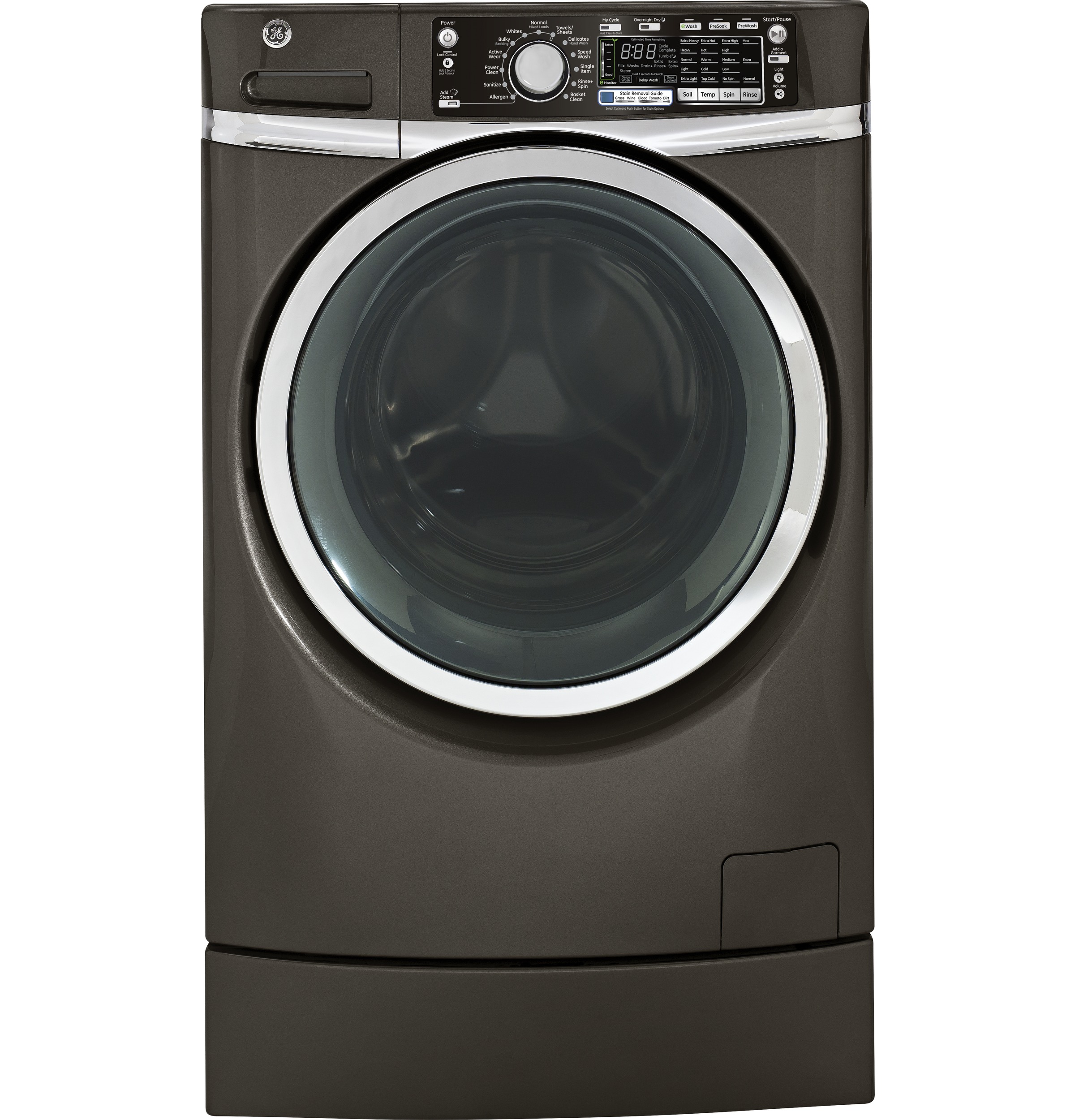 GE® ENERGY STAR® 4.8 DOE cu. ft. capacity RightHeight™ Design Front Load washer