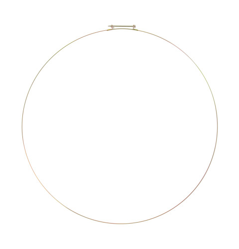 Clothes washer rubber boot retaining clamp