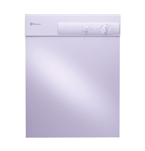 GE Monogram® White Dishwasher with Stainless Steel Interior