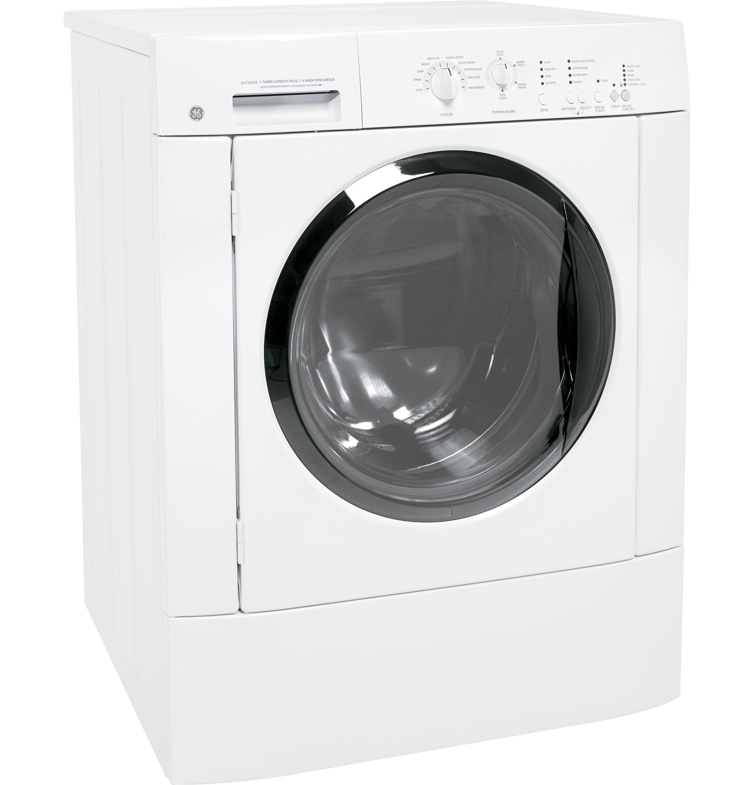 GE® 3.5 Cu. Ft. King-size Capacity Frontload Washer with Stainless Steel Basket