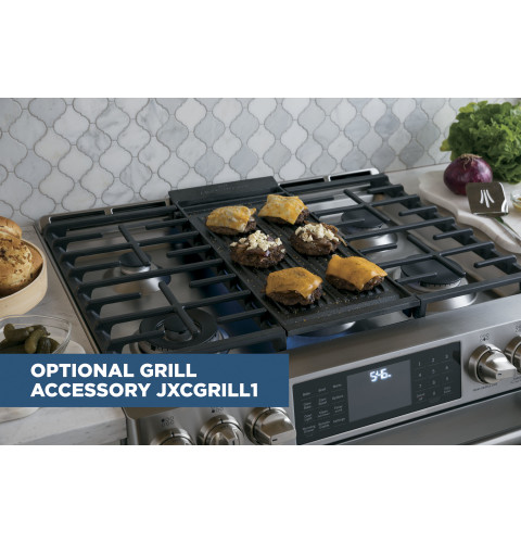 Cast-iron integrated griddle