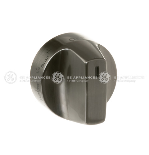 Brushed Black Stainless Oven Control Knob