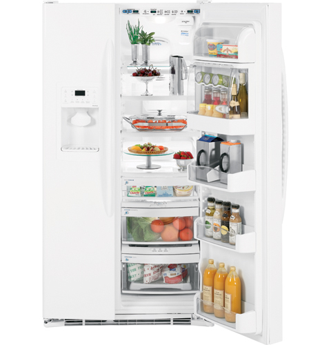 GE Profile™ ENERGY STAR® 25.5 Cu. Ft. Side-by-Side Refrigerator with Integrated Dispenser