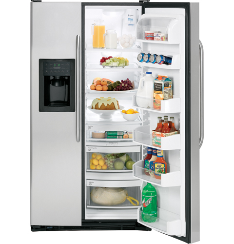 GE Adora™ 25.4 Cu. Ft. Stainless Side-By-Side Refrigerator