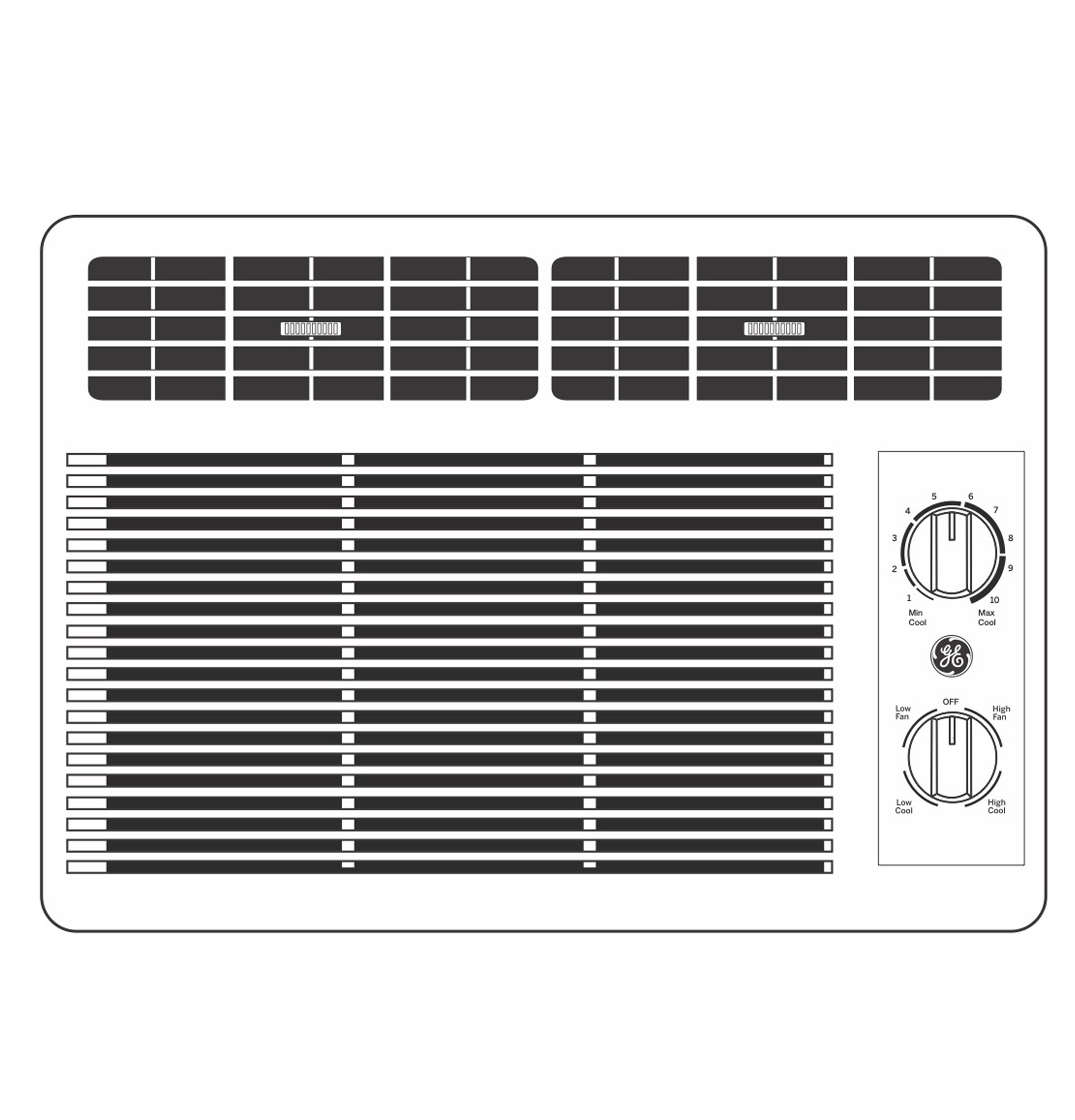 GE® 5,000 BTU Mechanical Window Air Conditioner for Small Rooms up to 150 sq ft.